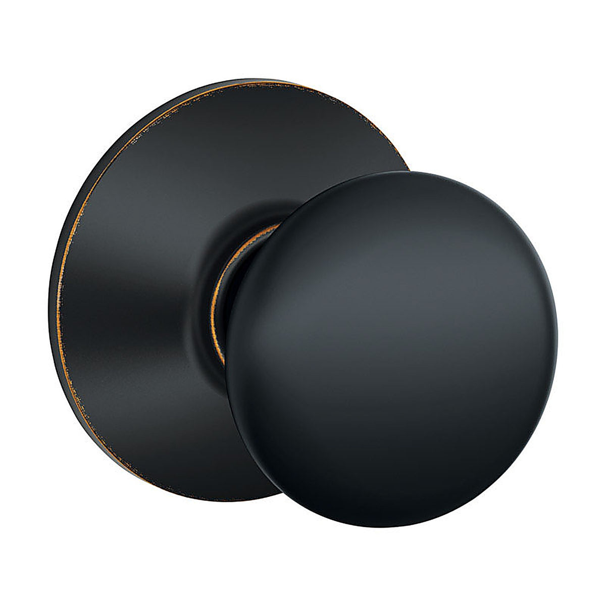 Schlage - F10PLY716 - Plymouth Classic Aged Bronze Passage Door Knob Right or Left Handed