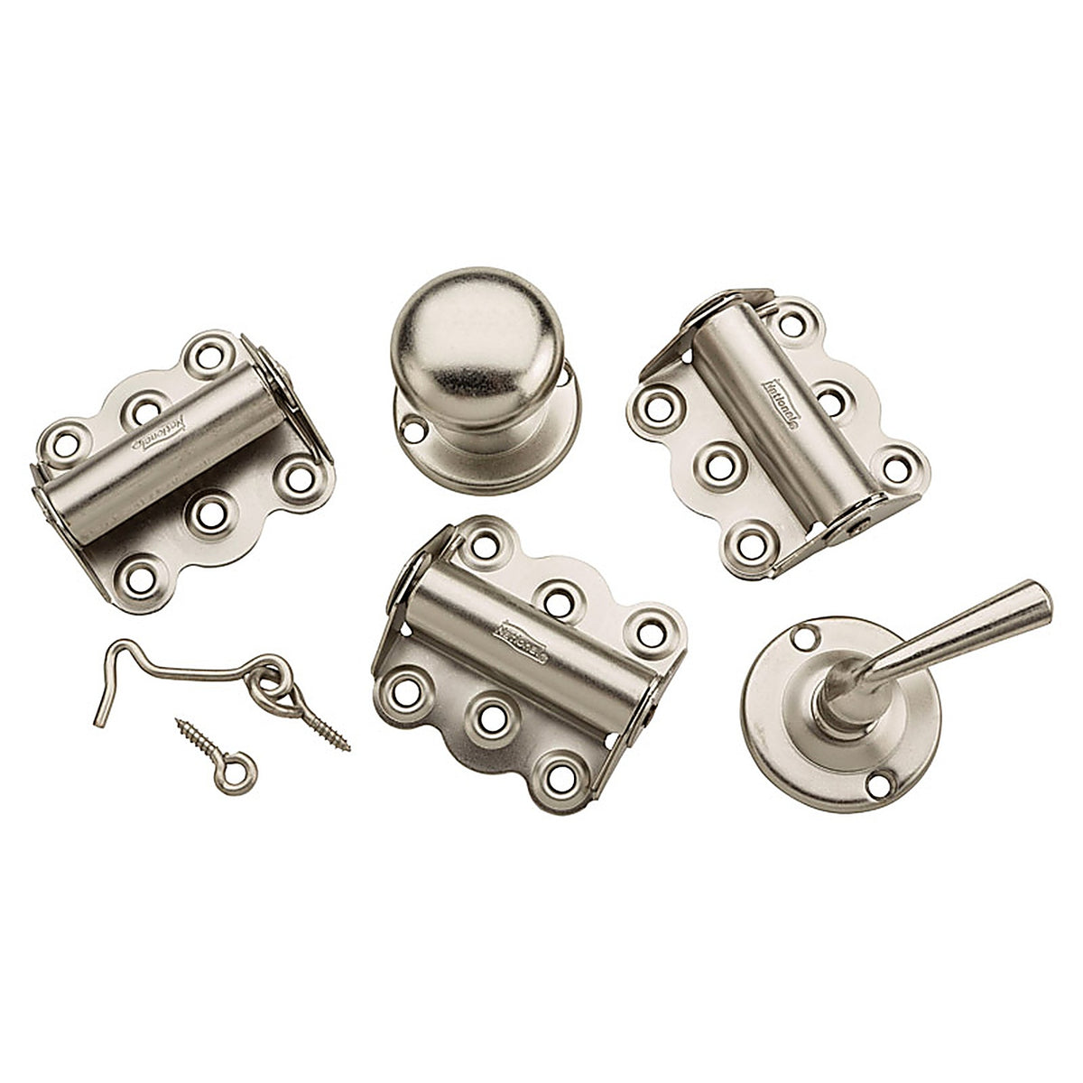 National Hardware - N100-013 - Satin Nickel Steel Screen/Storm Door Hardware Set 1 Pack