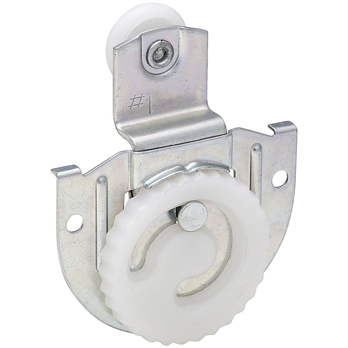 National Hardware N344-861 Zinc-Plated Silver Plastic/Steel Sliding Door Hangers 2/Pack