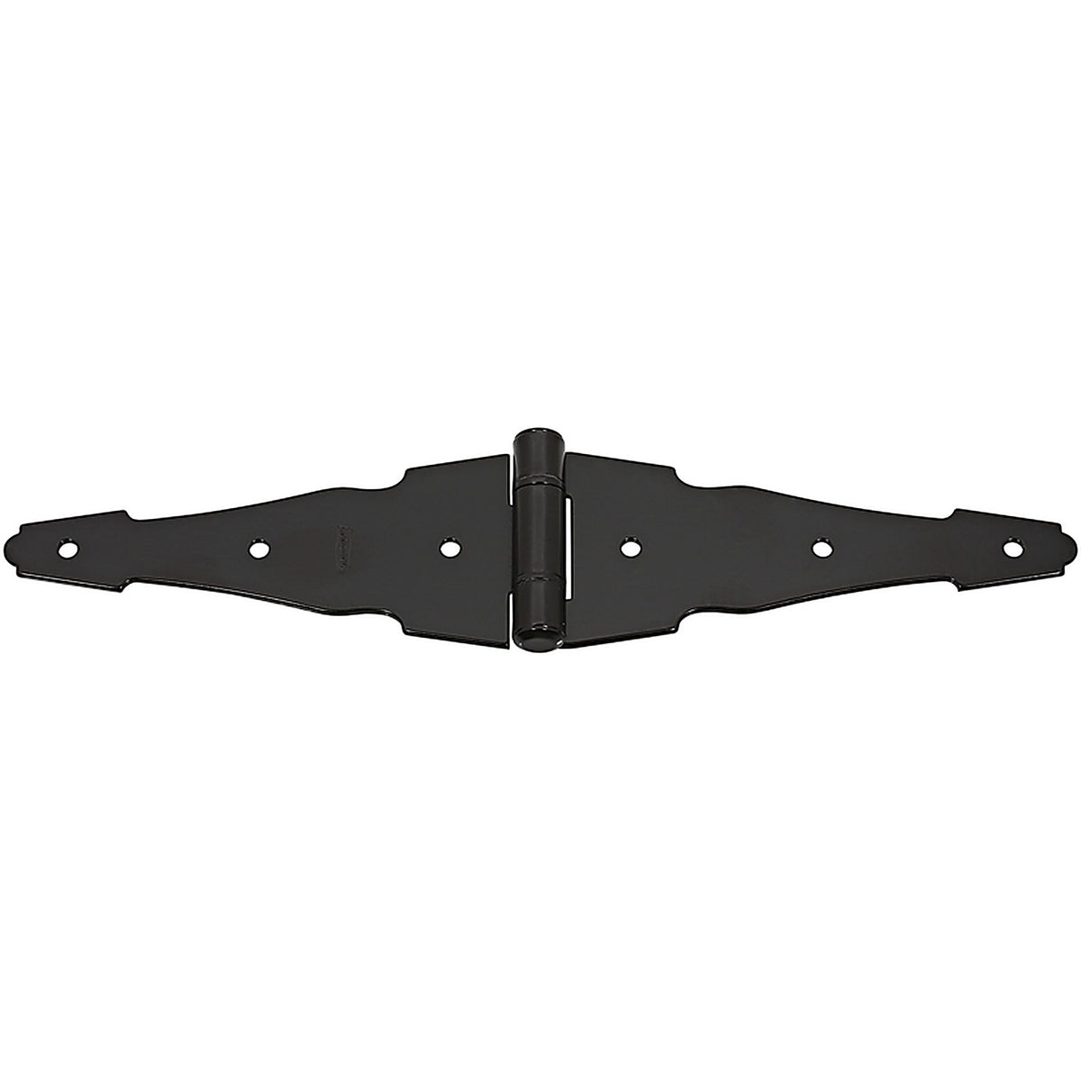 National Hardware N881-946 6 in. L Galvanized Black Steel Ornamental Strap Hinge 2 pk