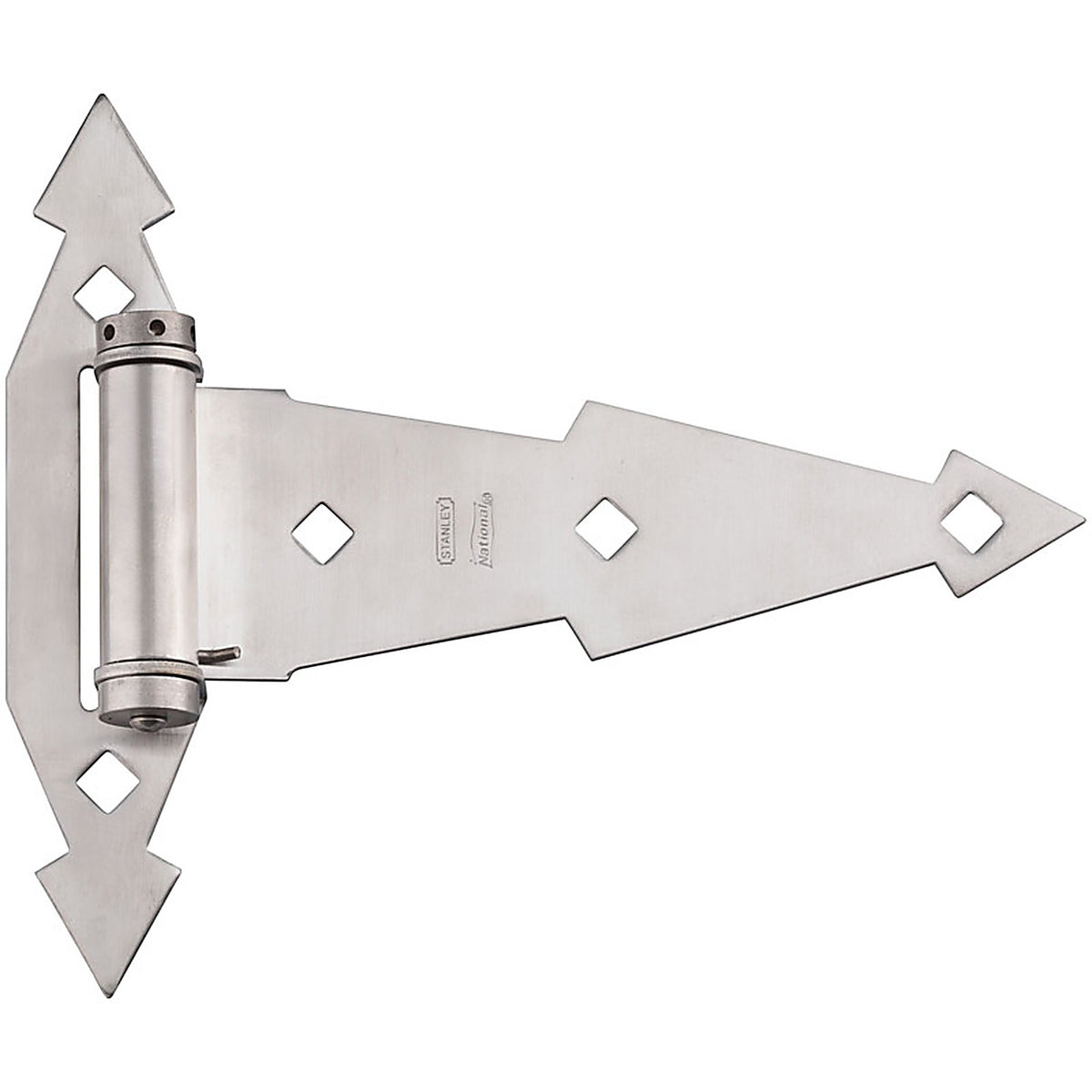 National Hardware - N348-524 - 7 In. W X 7 In. L Stainless Steel Stainless Steel Ornamental T Hinge 1 Pack