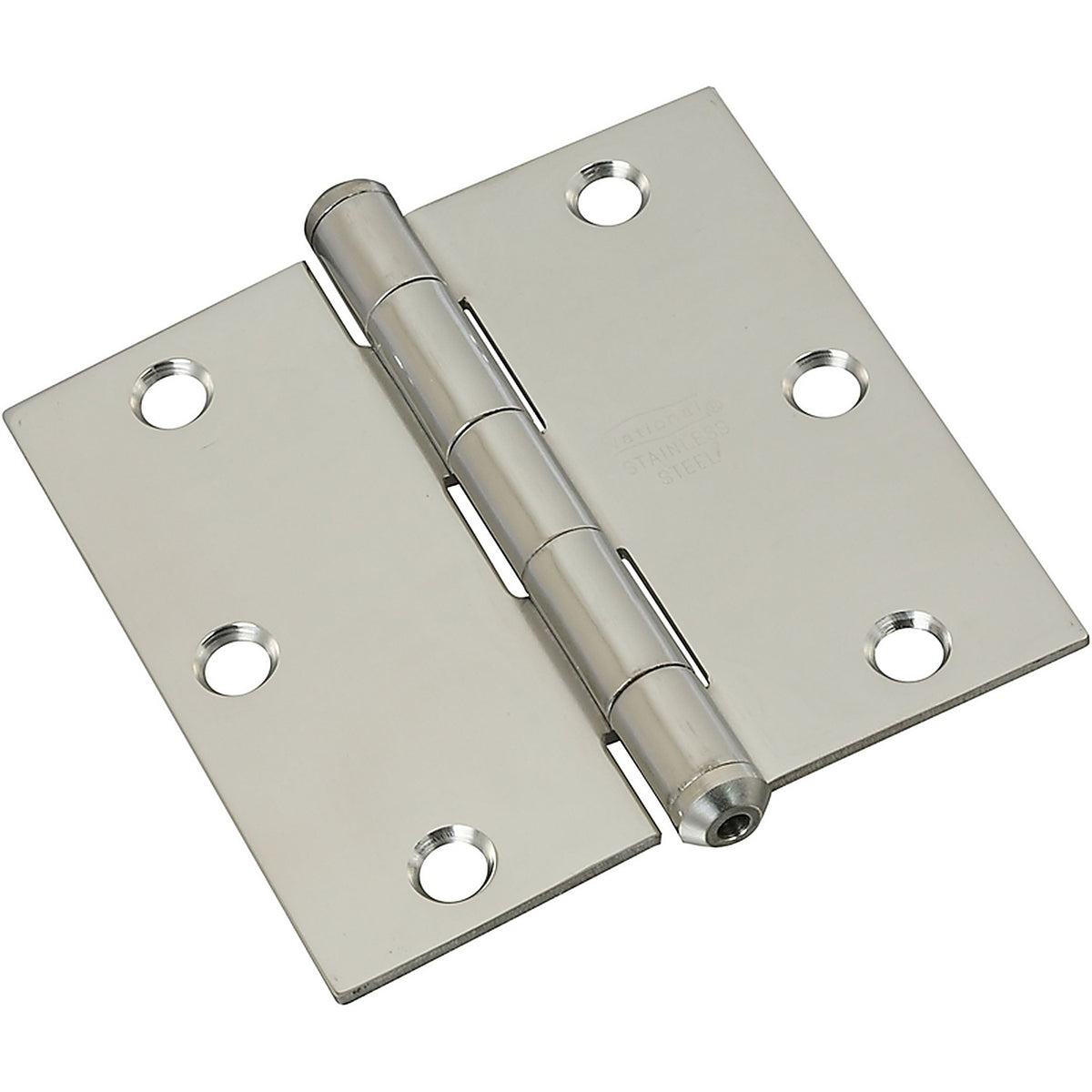 National Hardware - N830-275 - 3-1/2 In. L Stainless Steel Door Hinge 1 Pack