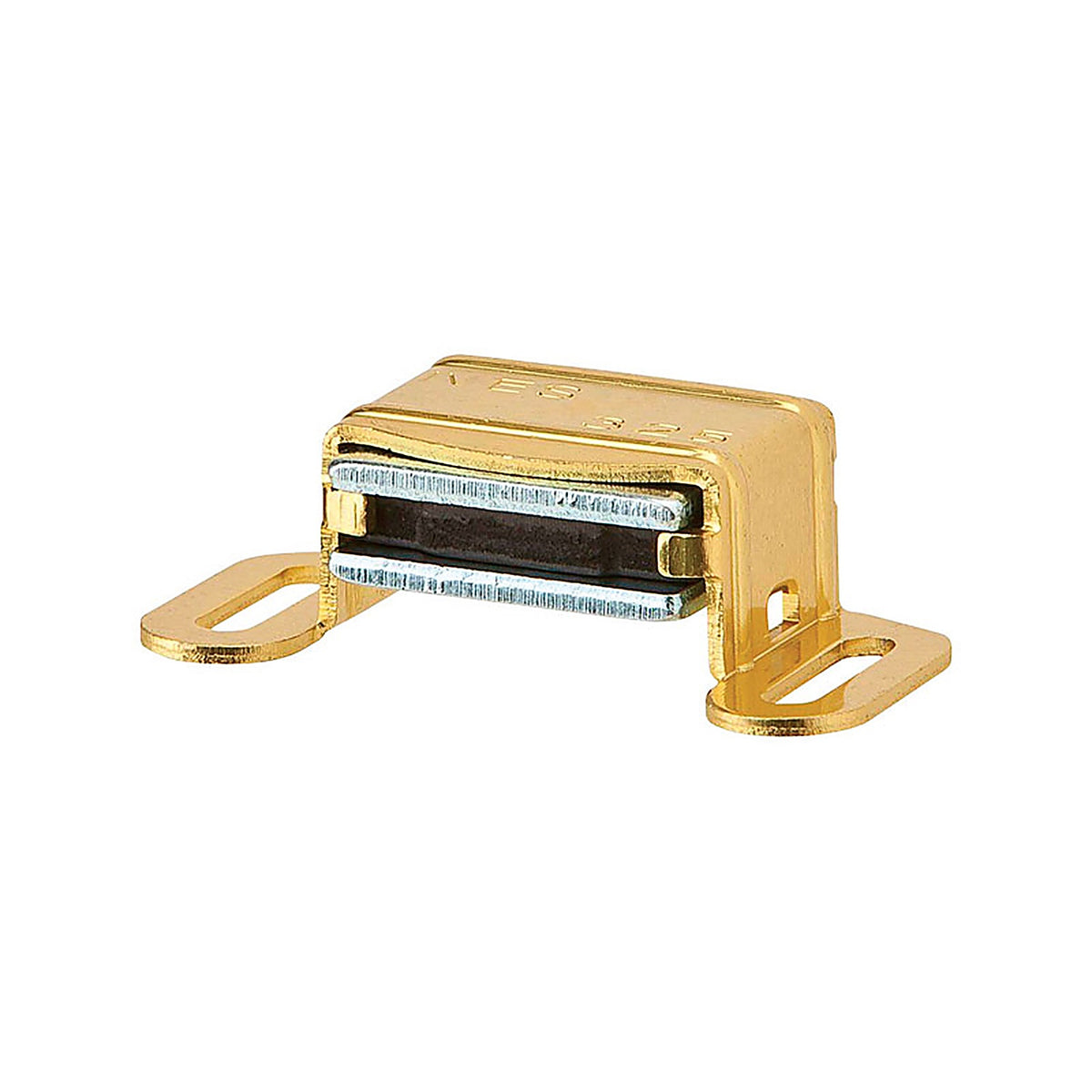 Ives - 325A3 - 0.6 In. H X 3.1 In. W X 1 In. D Polished Brass Aluminum Magnetic Catch