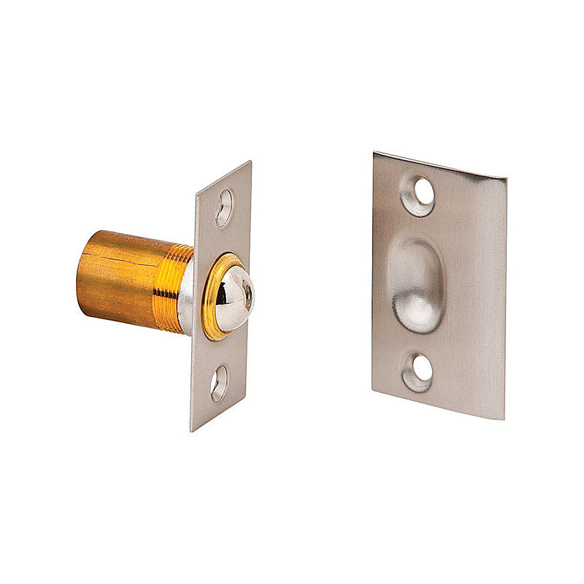 Ives - 347B15 - 2.13 In. H X 1 In. W X 1.38 In. D Satin Nickel Brass Ball Catch