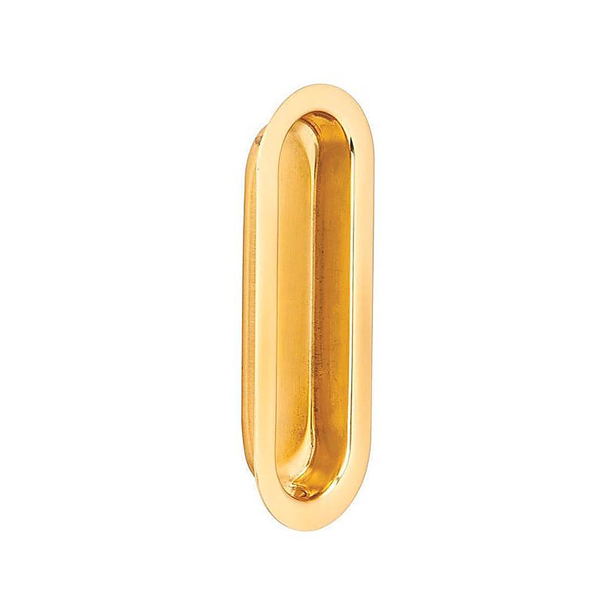 Ives - 223B3 - 3-9/16 In. L Bright Brass Gold Brass Flush Mortise Finger Pull