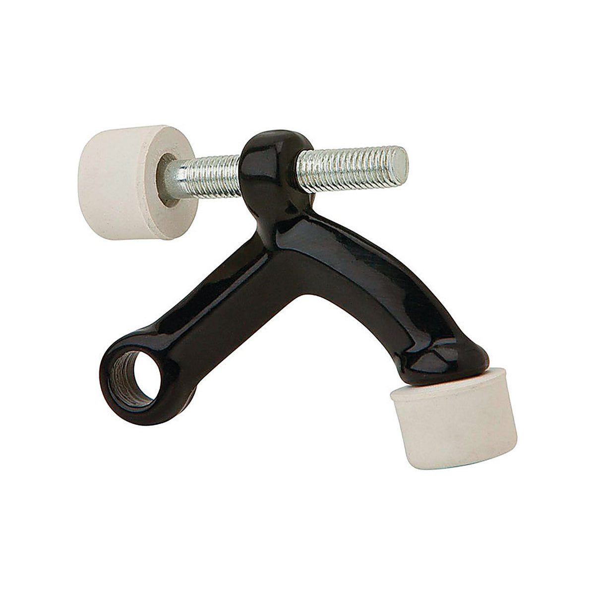 Ives - 70A-BLK - 0.6 In. W X 3 In. L Aluminum Black Hinge Pin Door Stop Mounts to Door
