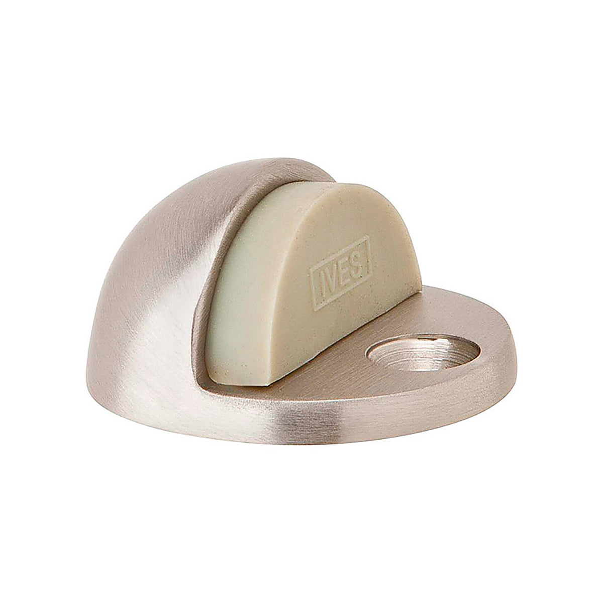 Ives - 436B15 - 1-3/4 In. W X 2 In. L Brass Satin Nickel Door Stop Mounts to Floor