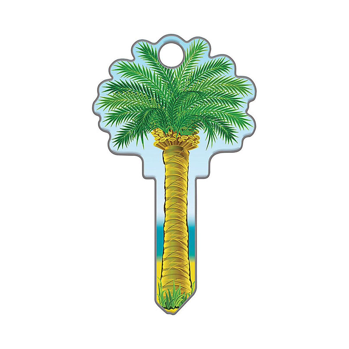 Lucky Line B112K Palm Tree House Key Blank Double sided For Kwikset KW1/11