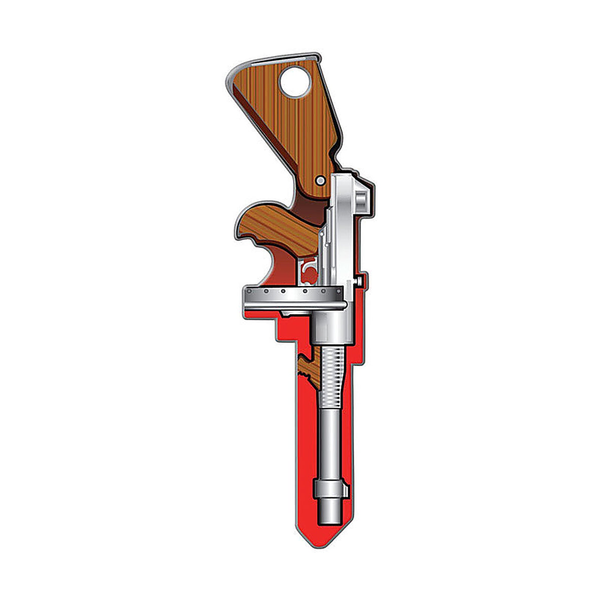 Lucky Line B139K Tommy Gun House Key Blank Double sided For Kwikset KW1/11
