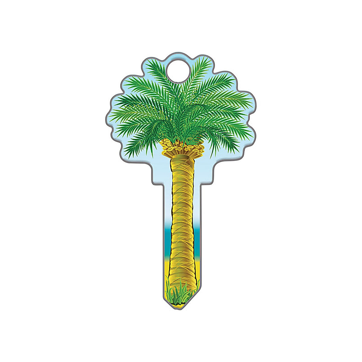 Lucky Line B112S Palm Tree House Key Blank Double sided