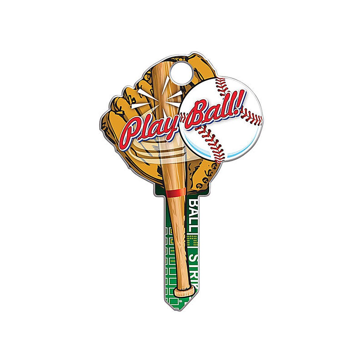 Lucky Line B120S Baseball House Key Blank Double sided For Schlage SC1