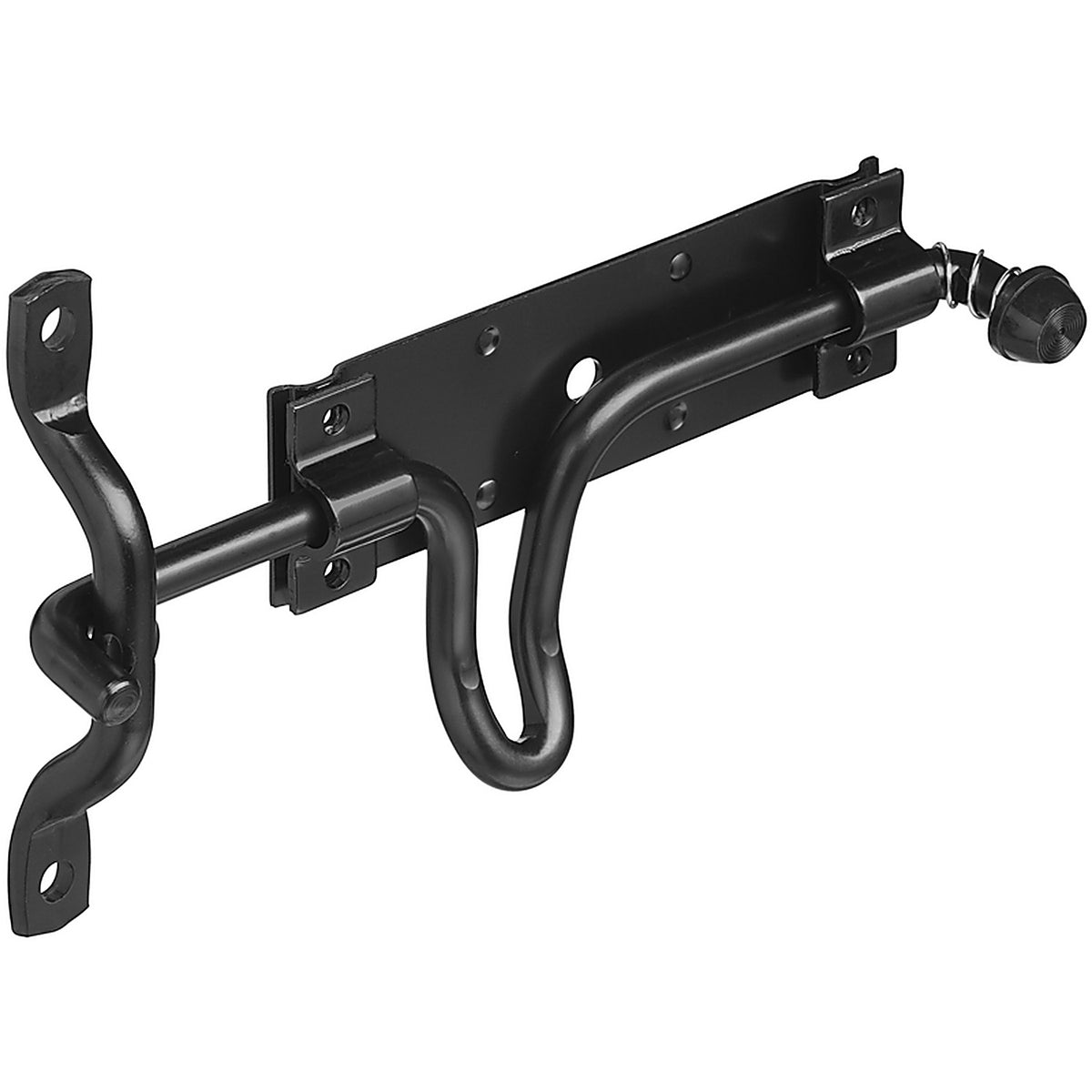National Hardware N236-729 5.57 in. H x 10.29 in. L Black Steel Left or Right Handed Gate Latch
