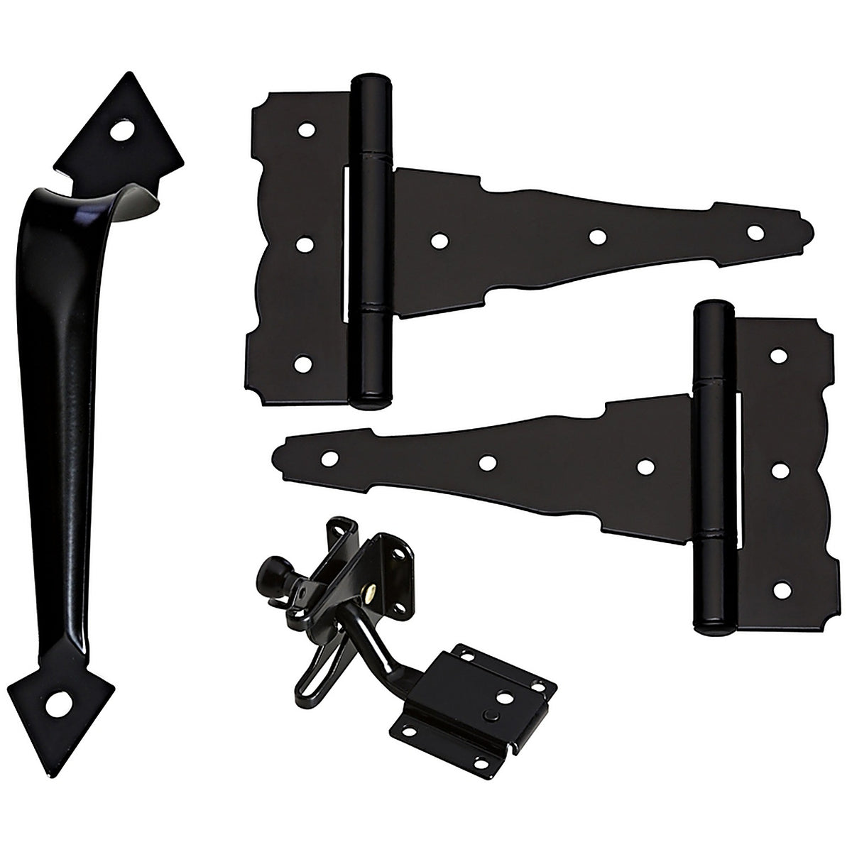 National Hardware N343-467 Black Steel Gate Hardware Kit 1/Pack