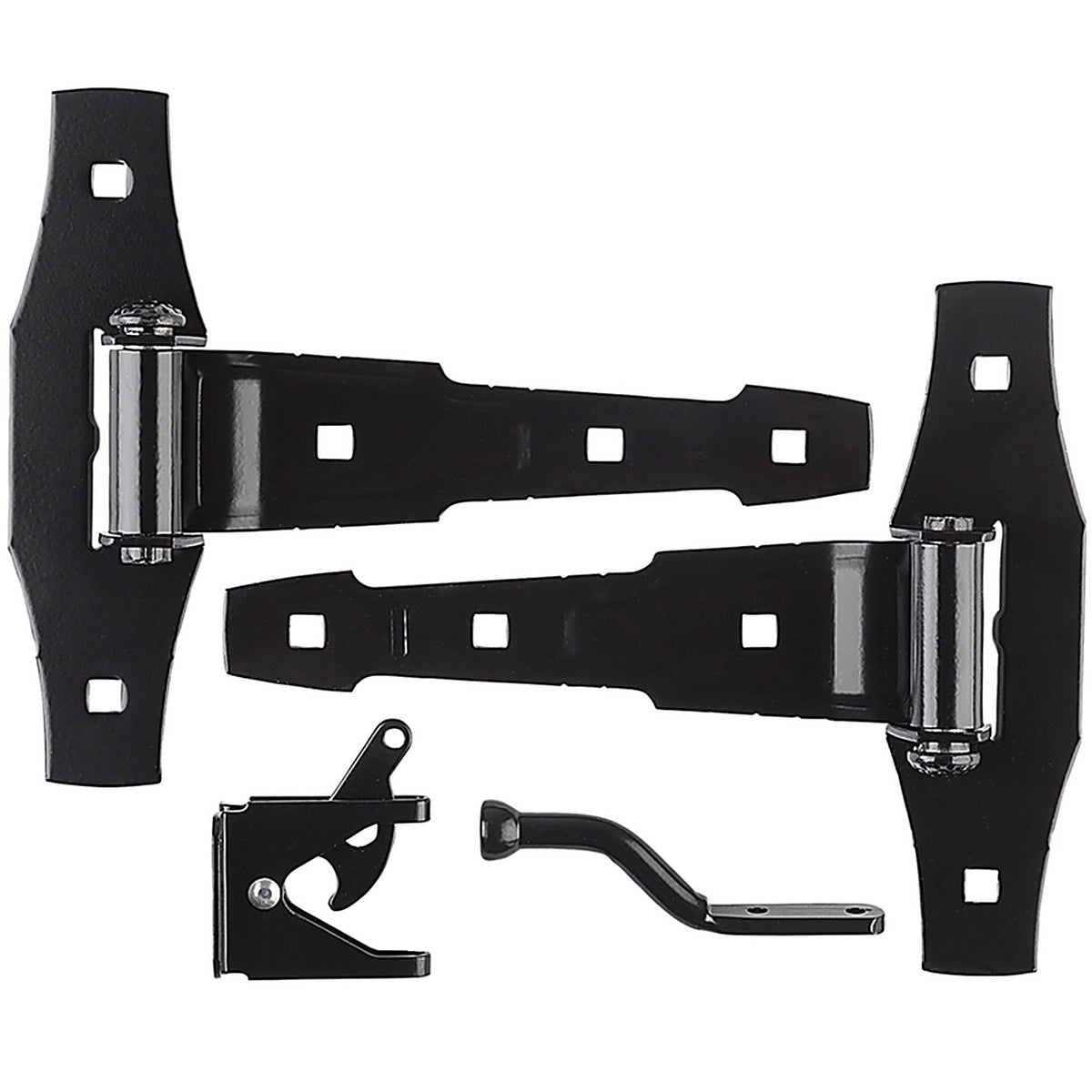 National Hardware N109-025 8-13/16 in. L Black Steel Gate Hardware Kit 1/Pack