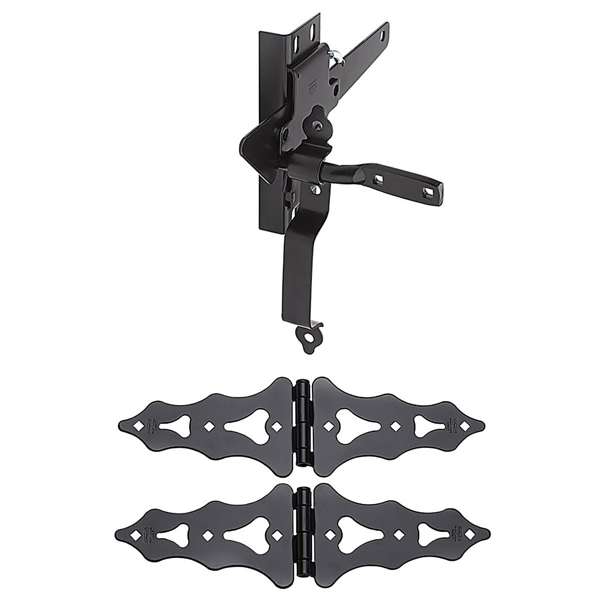 National Hardware - N109-015 - Black Steel Gate Hardware Kit 1 Pack