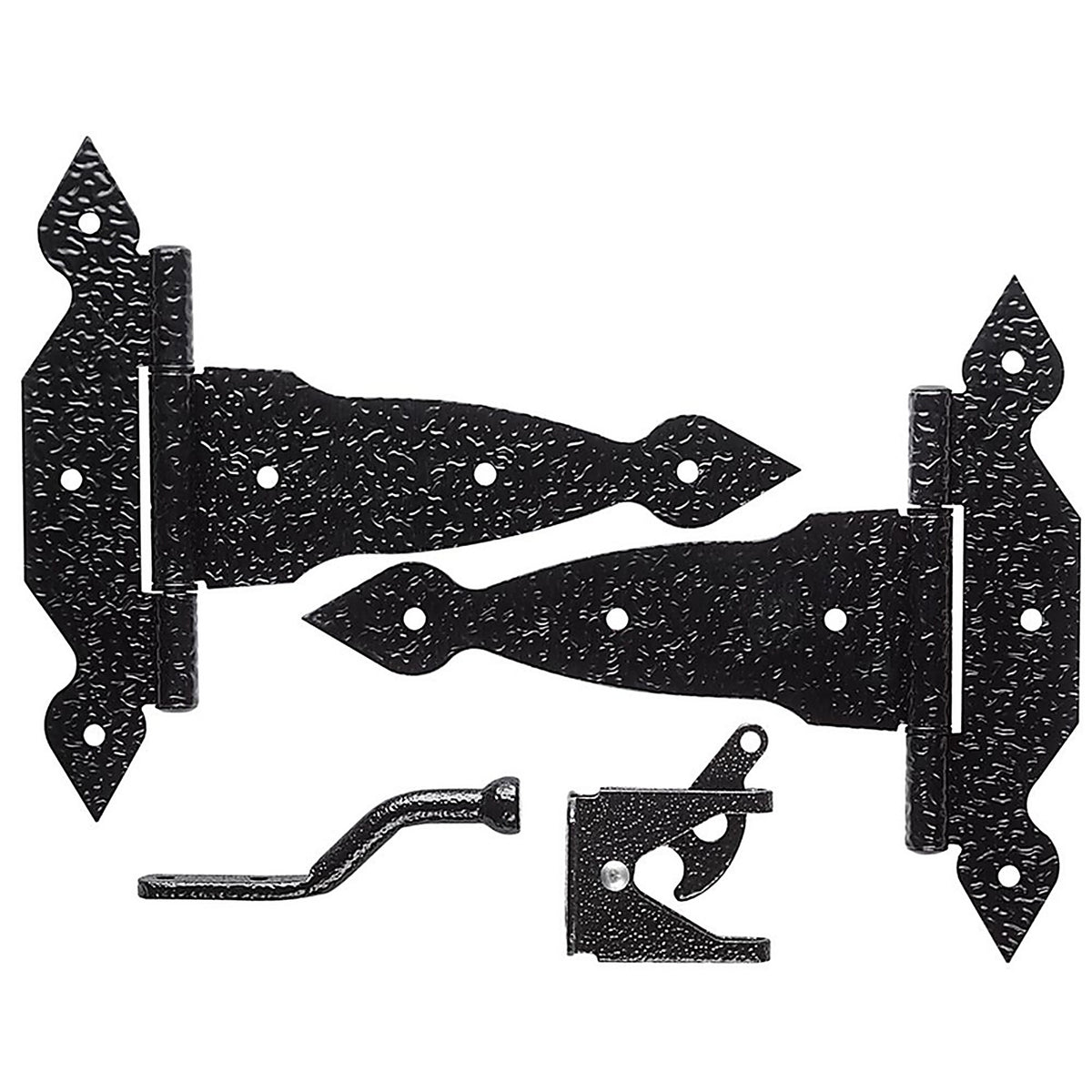 National Hardware N109-013 8 in. L Black Steel Gate Hardware Kit 1/Pack