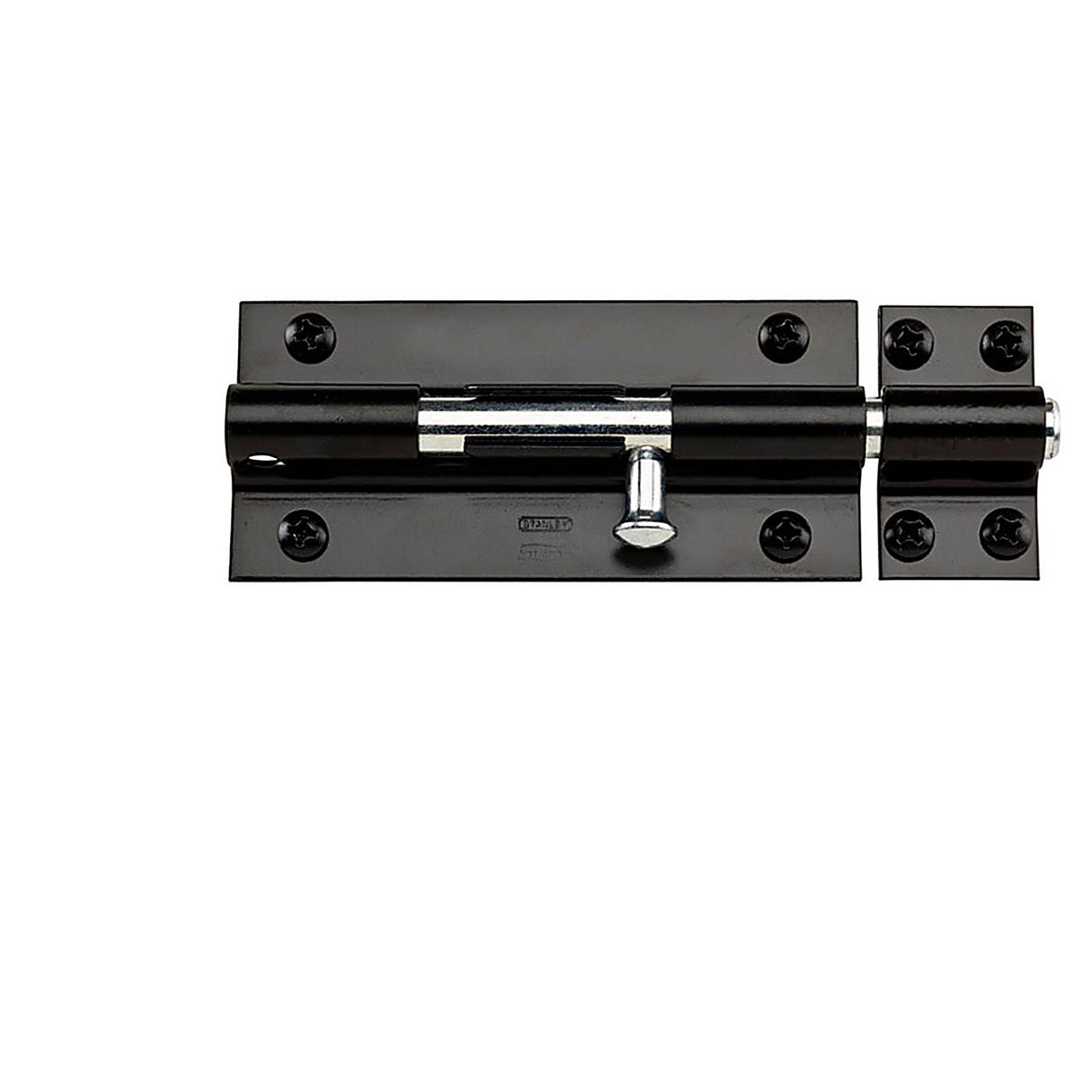 National Hardware N152-133 8 in. L Black Steel Heavy Duty Barrel Bolt 1 pk