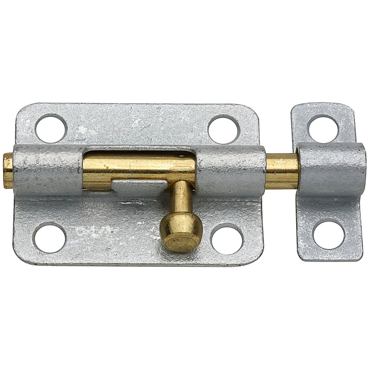 National Hardware N151-878 3 in. L Galvanized Brass/Steel Barrel Bolt 1/Pack
