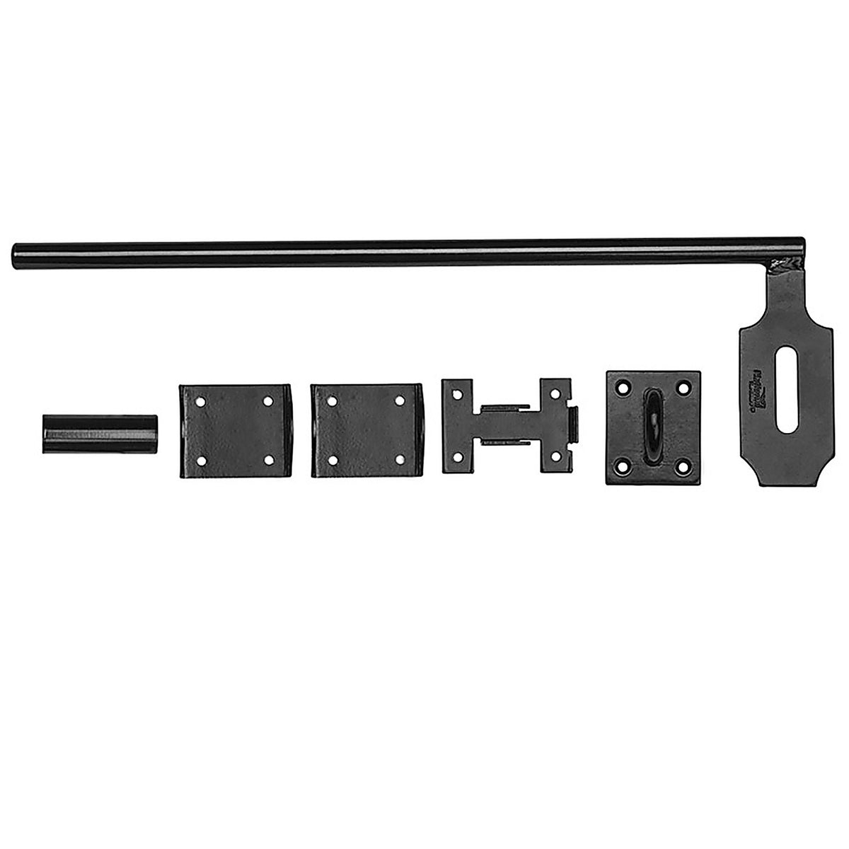 National Hardware - N109-002 - 4.31 In. L Black Steel Cane Bolt 1 Pack