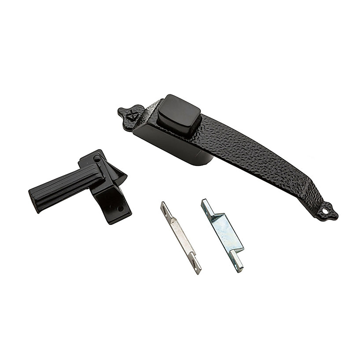 National Hardware - N100-023 - Matte Black Zinc Push Button Latch 1 Pack