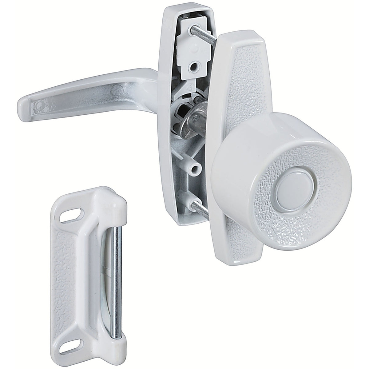 National Hardware - N212-993 - Bright White Zinc Universal Knob Latch 1 Pack