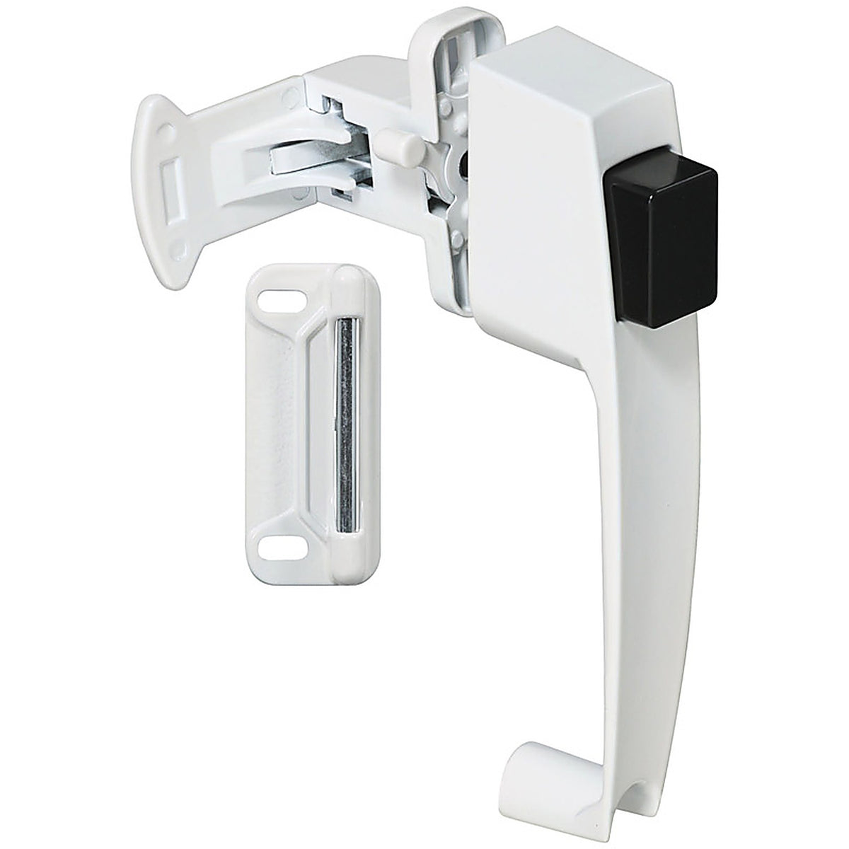 National Hardware - N213-074 - Bright White Zinc Push Button Latch 1 Pack
