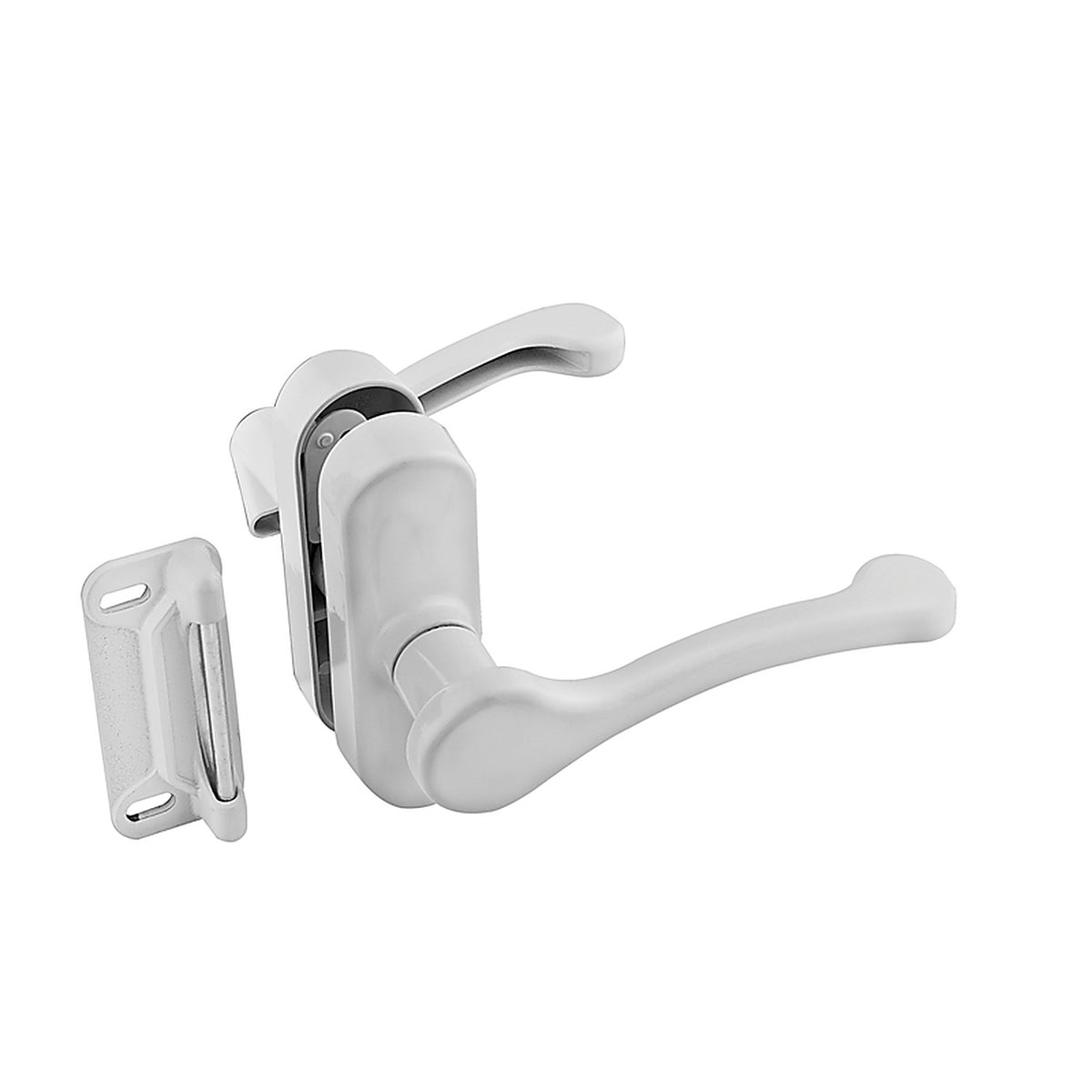 National Hardware - N262-196 - Bright White Zinc Lever Latches 1 Pack