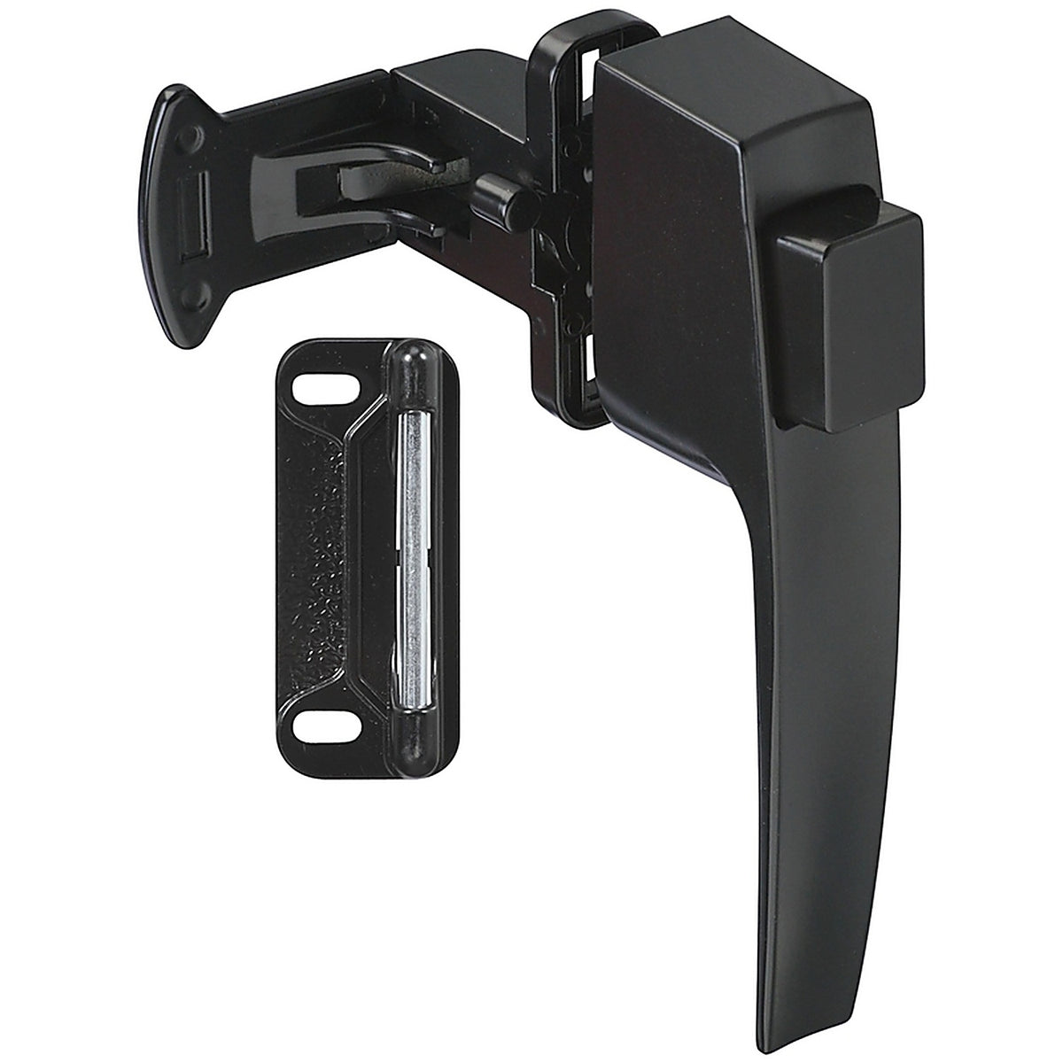 National Hardware - N178-392 - Matte Black Zinc Push Button Latch 1 Pack