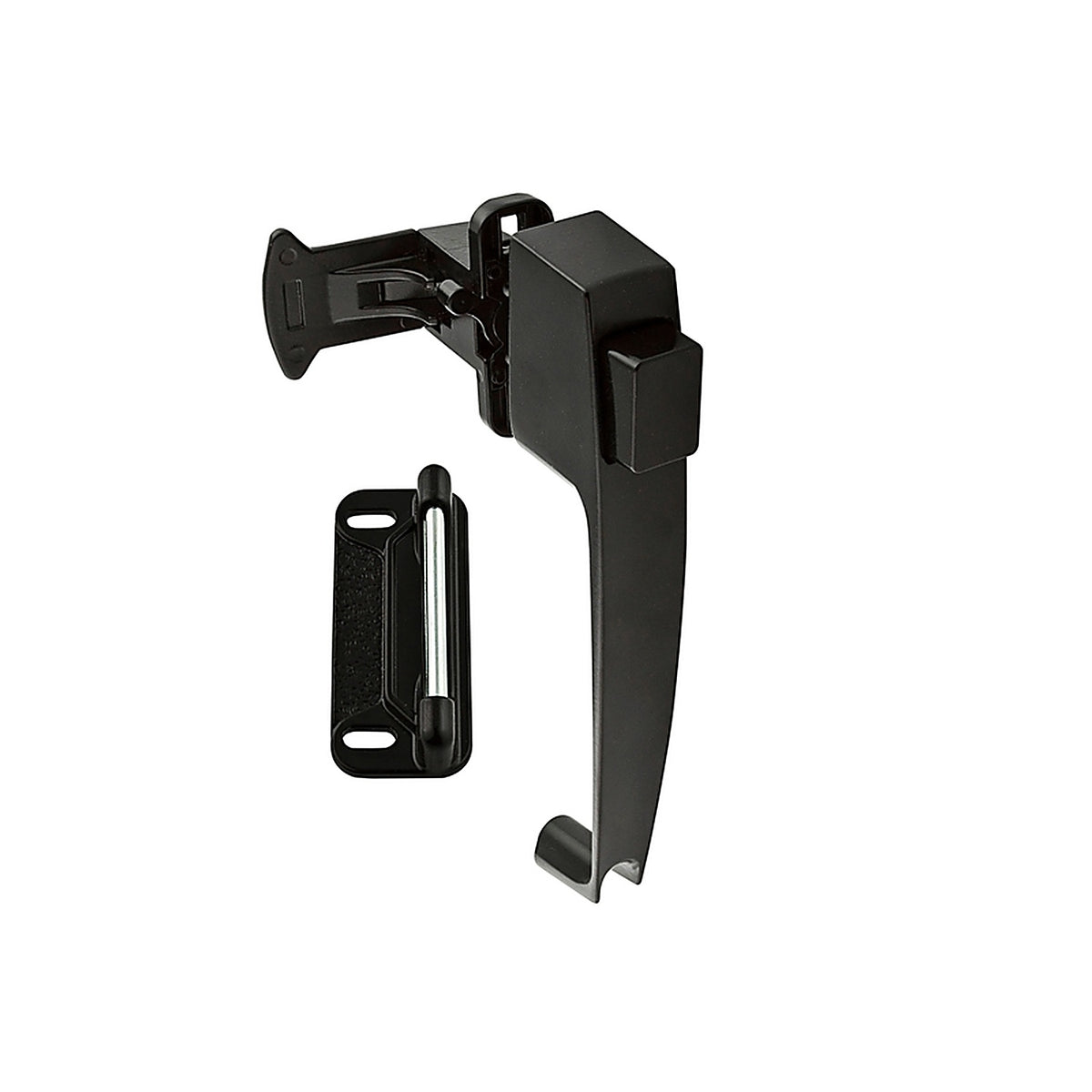 National Hardware - N185-462 - Matte Black Zinc Push Button Latch 1 Pack