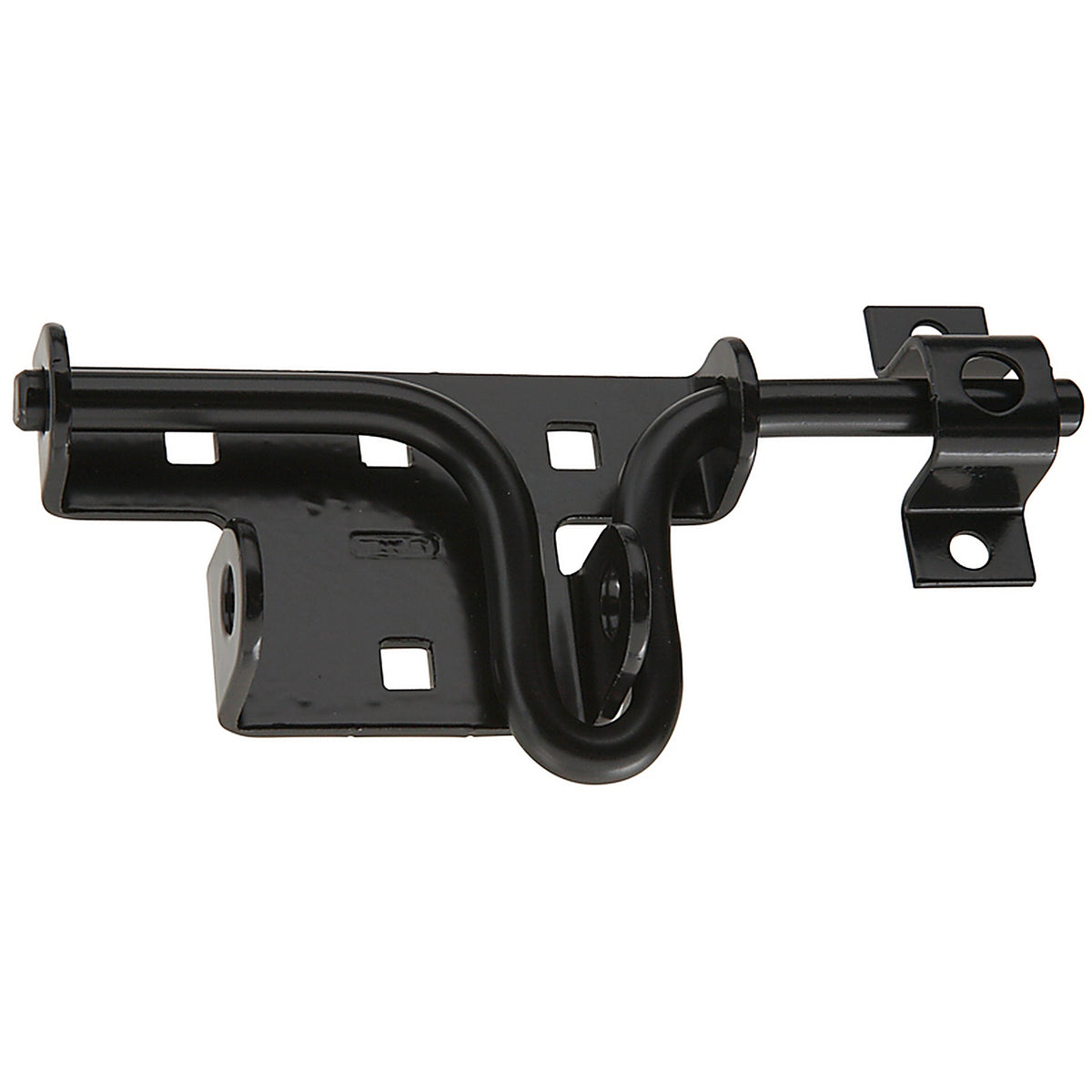 National Hardware N109-027 0.88 in. H x 2.31 in. W x 7.36 in. L Black Steel Sliding Bolt Door/Gate Latch