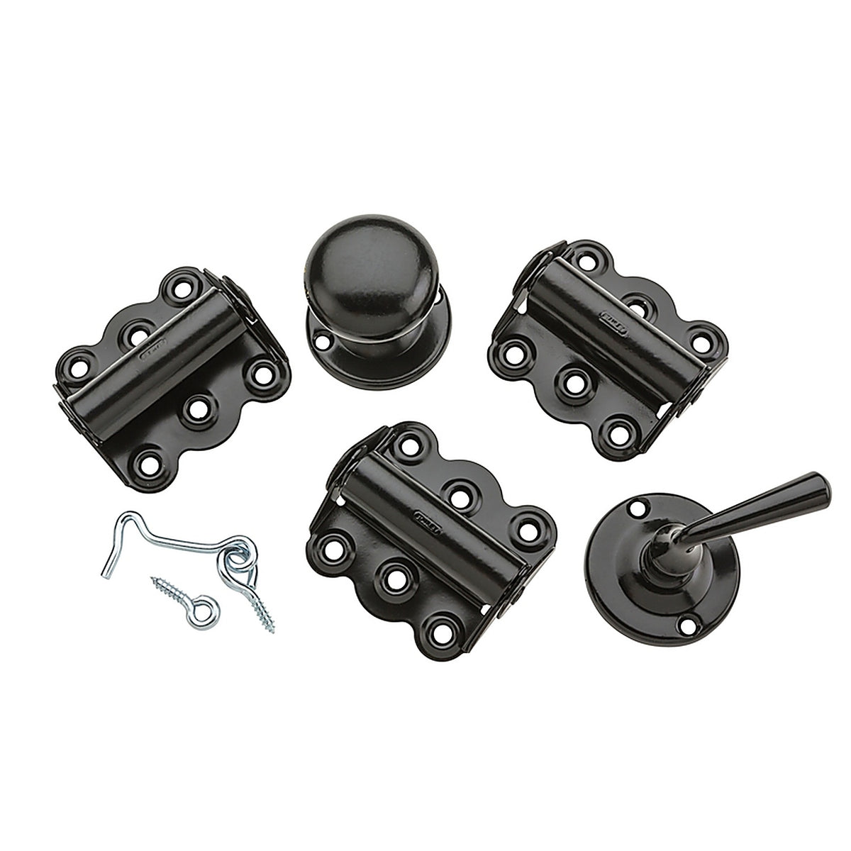 National Hardware - N100-014 - Black Steel Screen/Storm Door Hardware Set 1 Pack