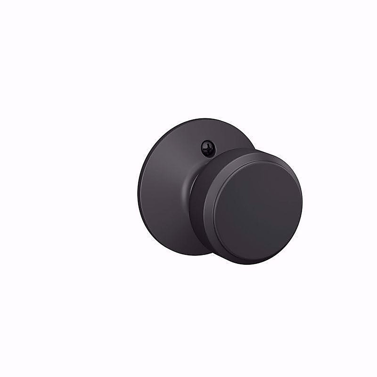 Schlage F10VBWE622 Bowery Matte Black Knob Right or Left Handed