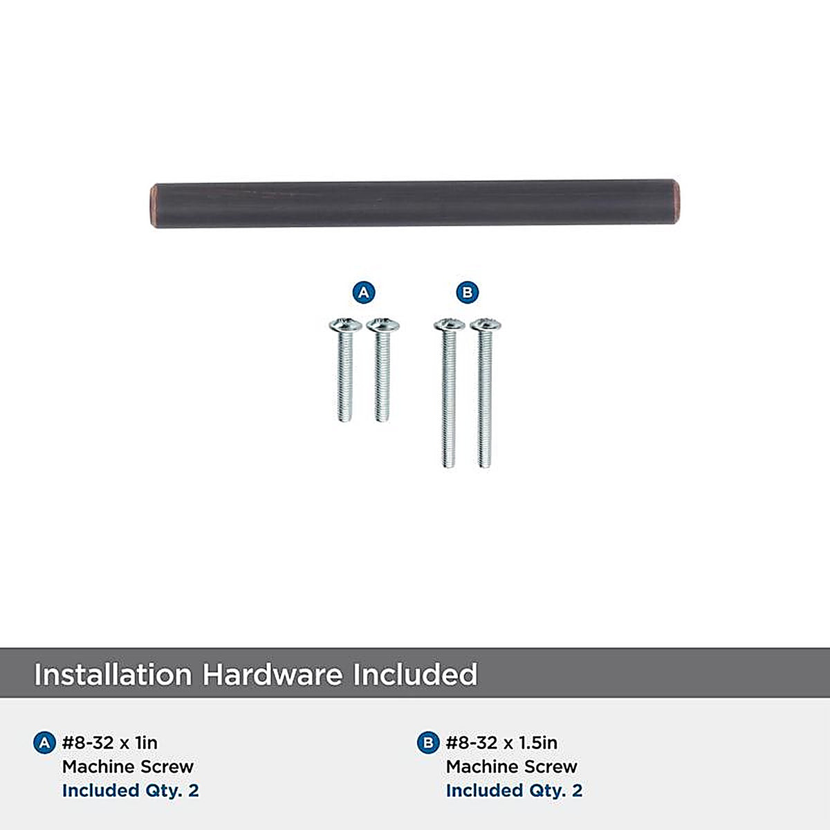 Amerock - BP40515ORB - Contemporary Bar Bar Pull 3 In. Oil Rubbed Bronze Brown 1 Pack
