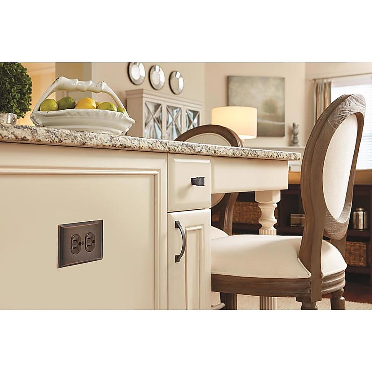 Amerock - BP29340ORB - Candler Rectangle Cabinet Knob 1-1/8 In. Oil Rubbed Bronze 1 Pack