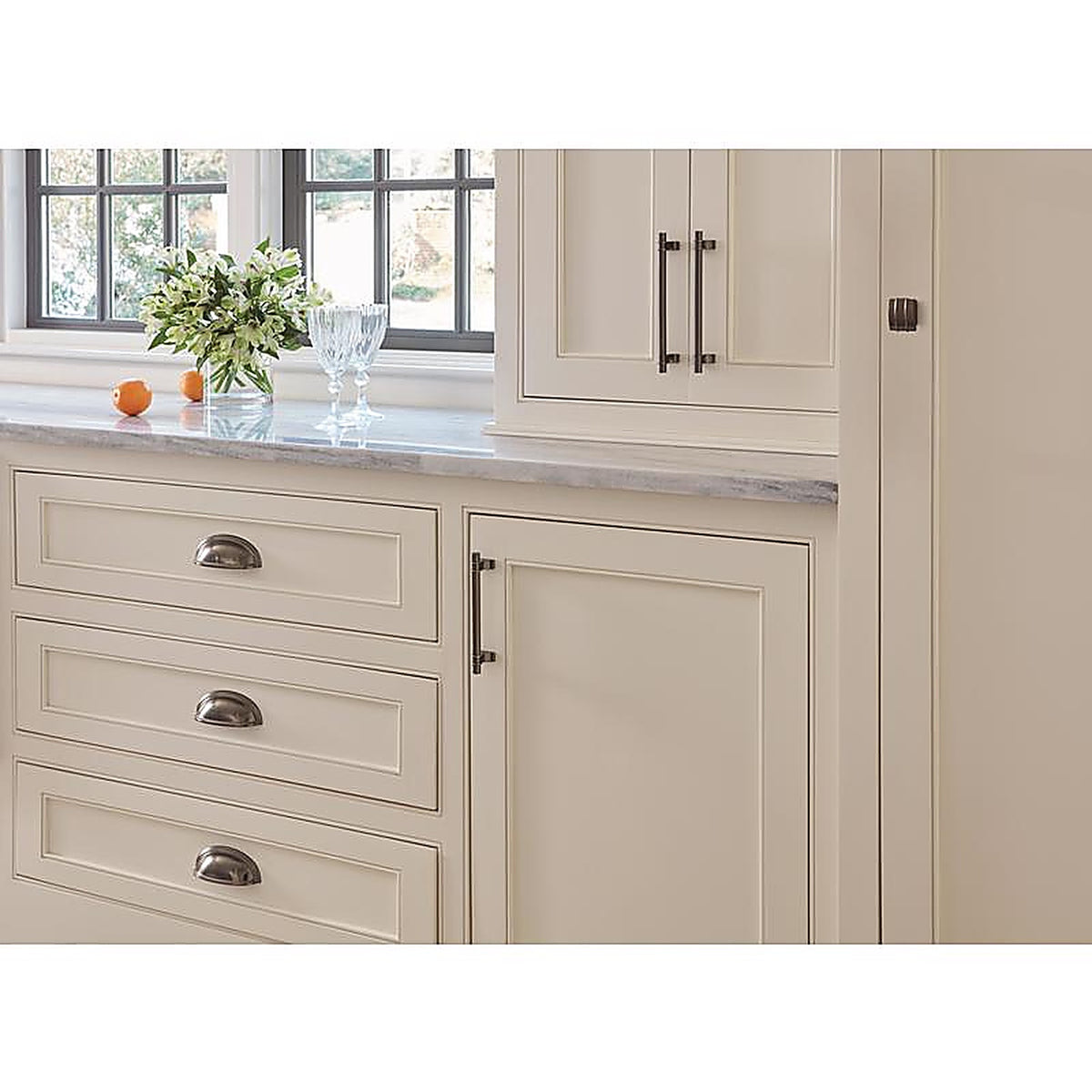 Amerock - BP36602GM - Davenport Square Cabinet Knob 1-3/8 In. Gunmetal 1 Pack
