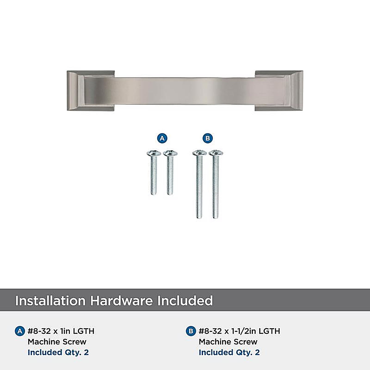 Amerock - BP29349G10 - Candler Transitional Arch Cabinet Pull 3 In. Satin Nickel Silver 1 Pack