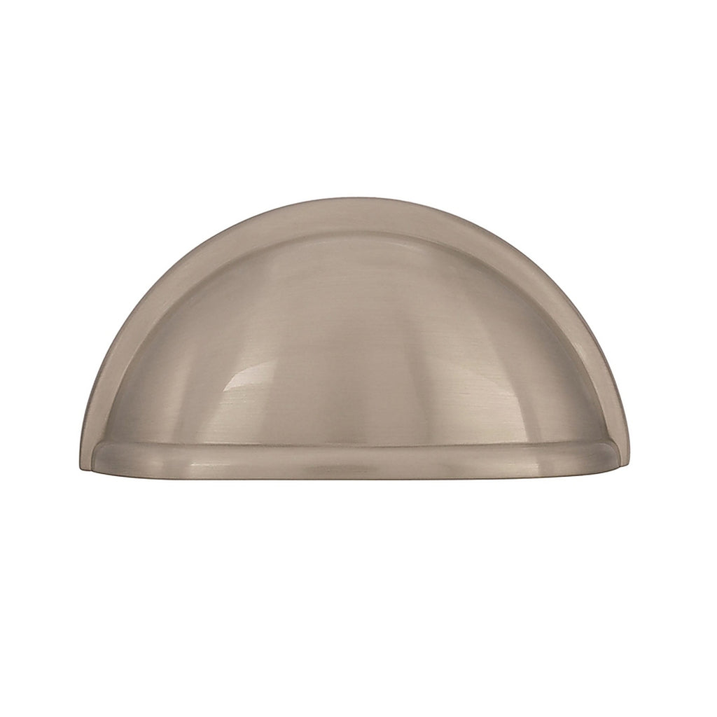 Amerock - 5PK53010G10 - Cup Pull Traditional Cup Cabinet Cup Pull 3 In. Satin Nickel Silver 5 Pack