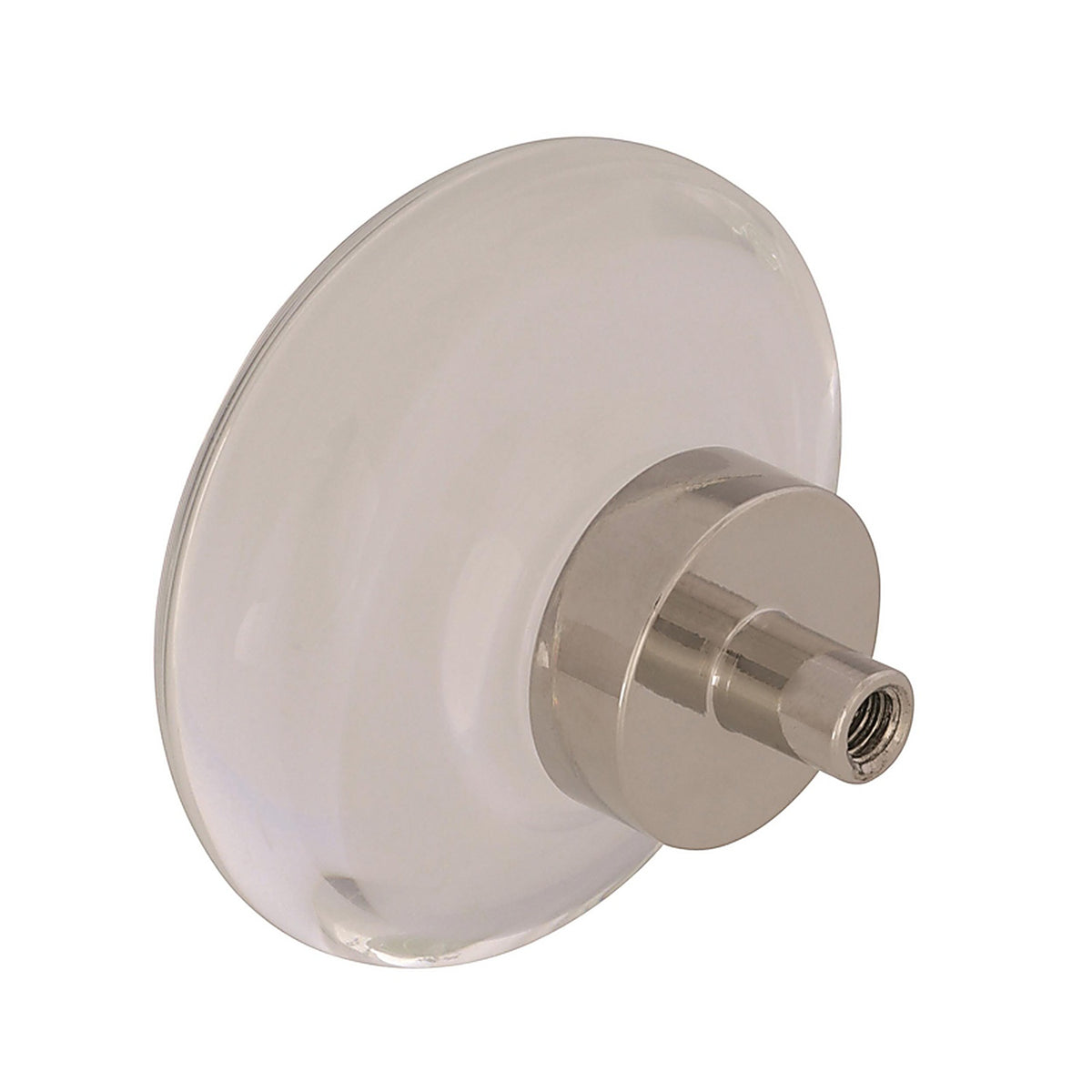 Amerock - BP36652CPN - Glacio Round Cabinet Knob 1-3/4 In. D 1 In. Clear/Polished Nickel 1 Pack