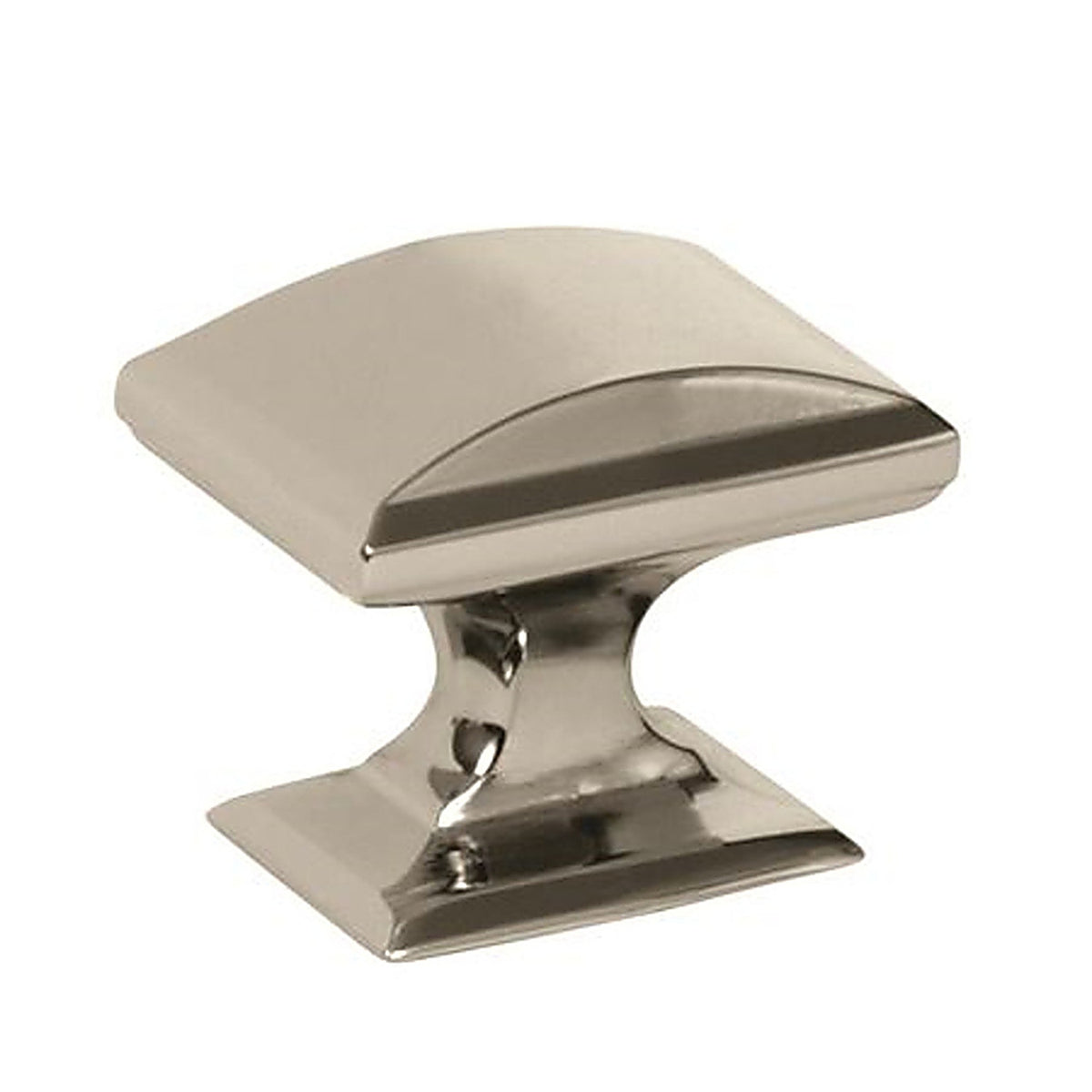 Amerock - 2000694 - Candler Square Cabinet Knob 1 In. Polished Nickel 1 Pack