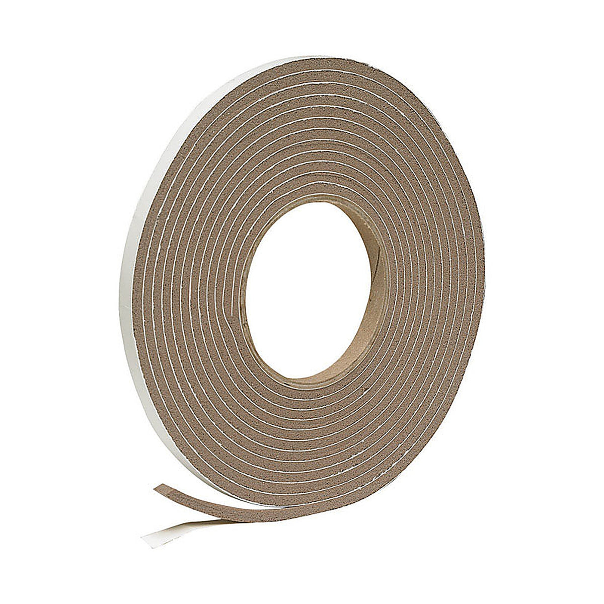 Frost King - V443BH - Brown Vinyl Clad Foam Weather Seal for Doors and Windows 17 Ft. L X 0.19 In.