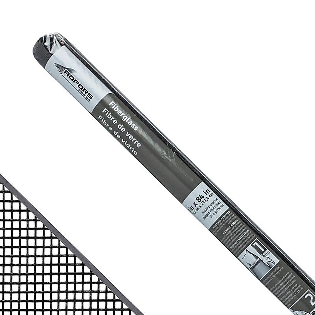 Saint-Gobain - FCS8553-M - Adfors 30 In. W X 7 Ft. L Charcoal Fiberglass Insect Screen Cloth