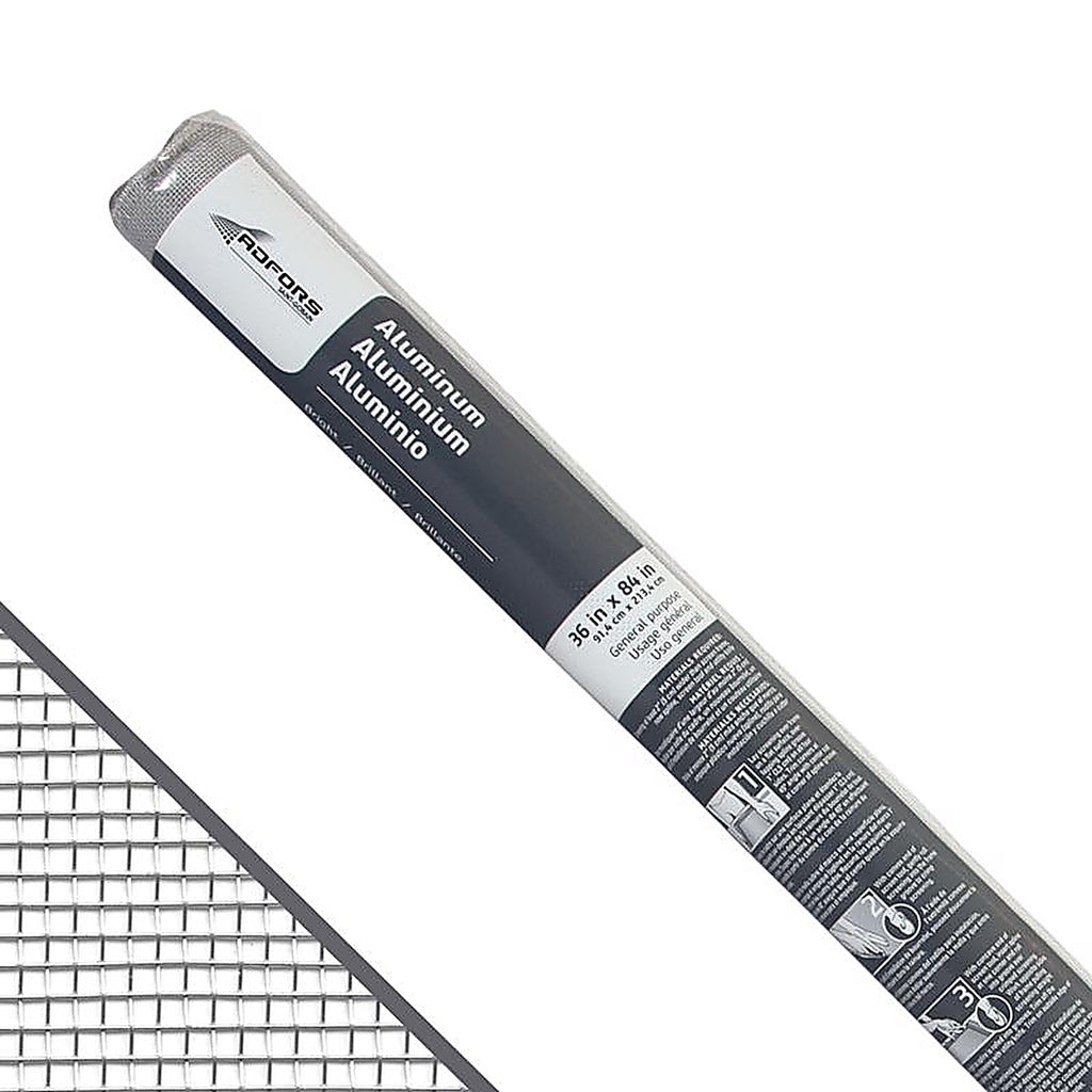 Saint-Gobain - FCS11167-M - Adfors 36 In. W X 7 Ft. L Silver Aluminum Insect Screen Cloth