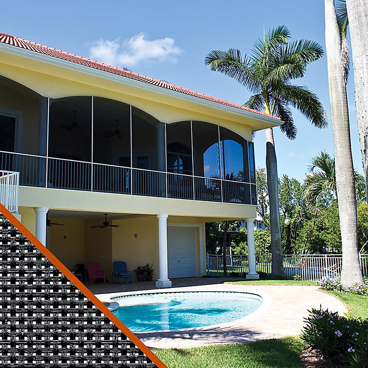 Saint-Gobain - FCS10391-M - Adfors 36 In. W X 7 Ft. L Charcoal Fiberglass Solar Screen