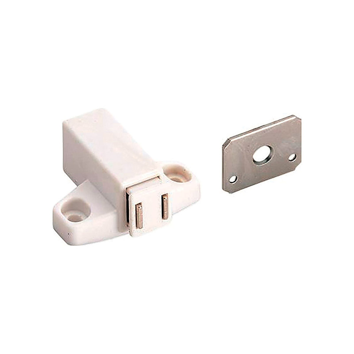 Amerock - BP32301W - 2 In. W X 1-11/16 In. L White Steel Touch Latch 1 Pack
