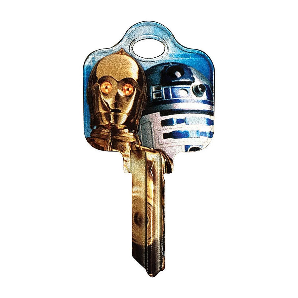 Hillman 94869 Star Wars Droids House/Padlock Universal Key Blank Single sided