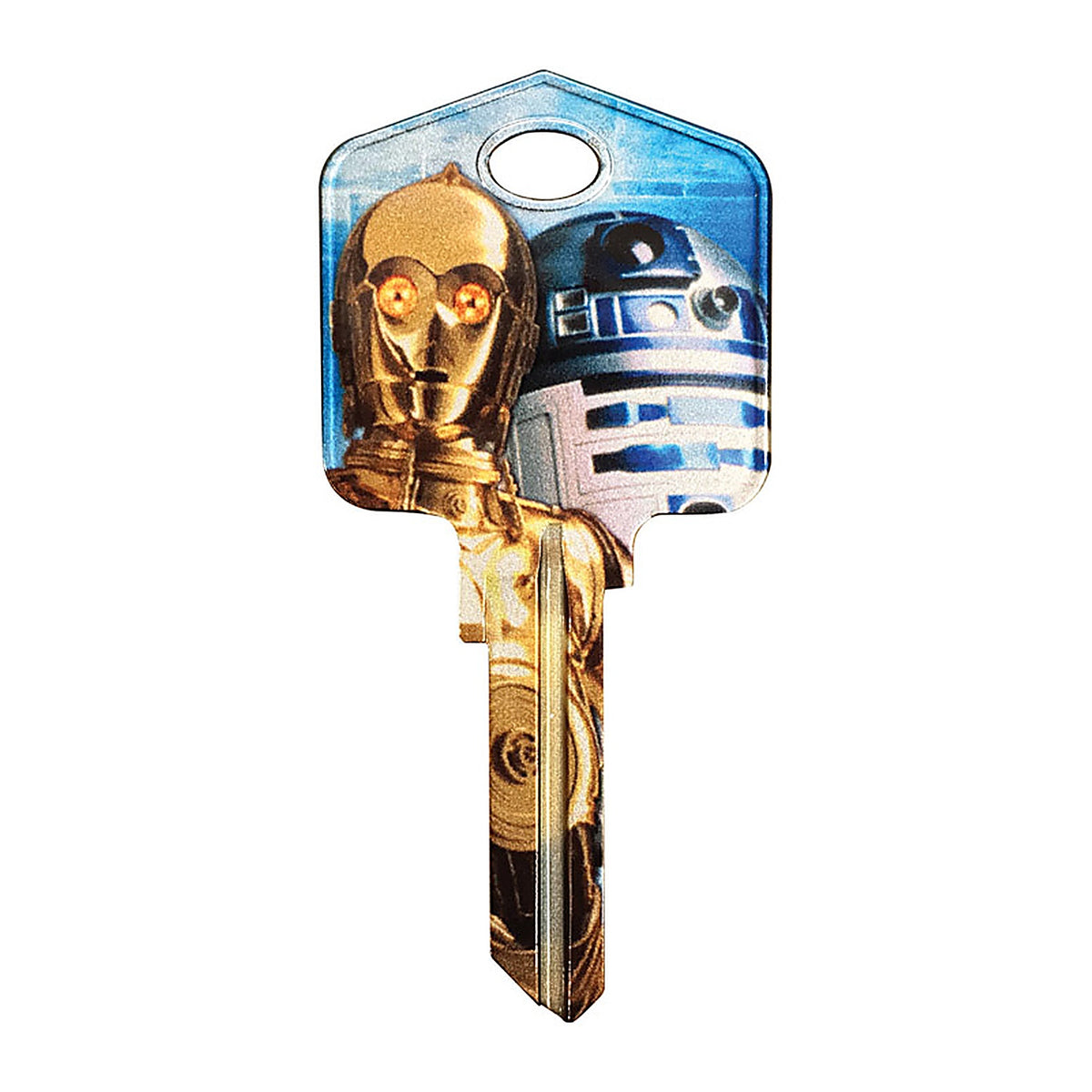 Hillman 94868 Star Wars Droids House/Padlock Universal Key Blank Single sided