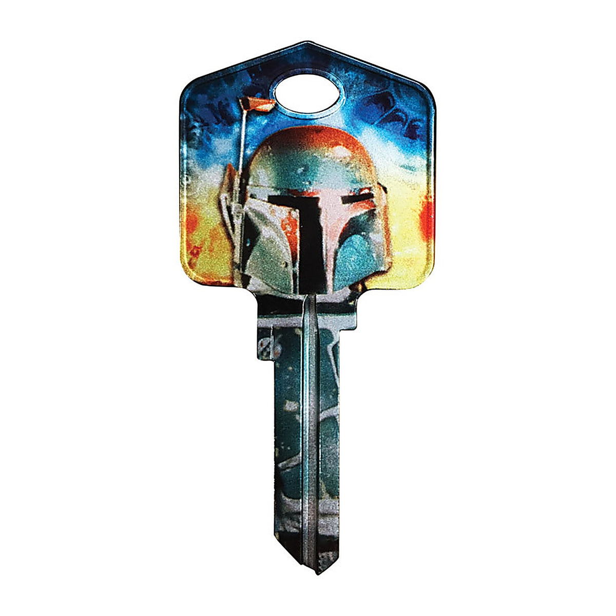 Hillman 94862 Star Wars Boba Fett House/Padlock Universal Key Blank Single sided