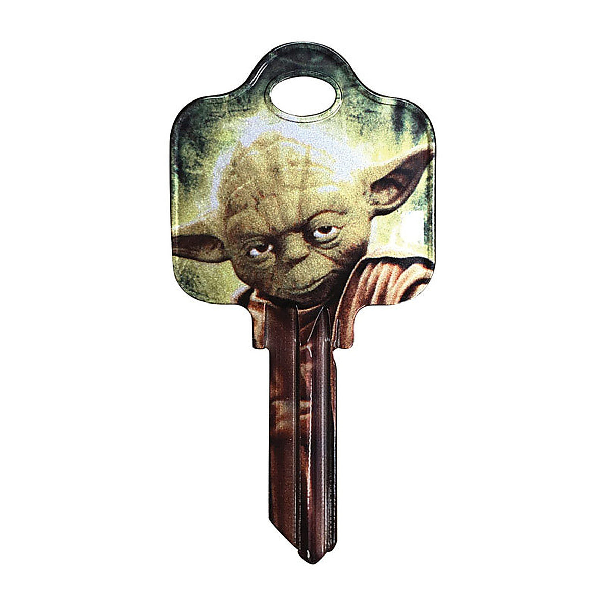 Hillman 94861 Star Wars Yoda House/Padlock Universal Key Blank Single sided