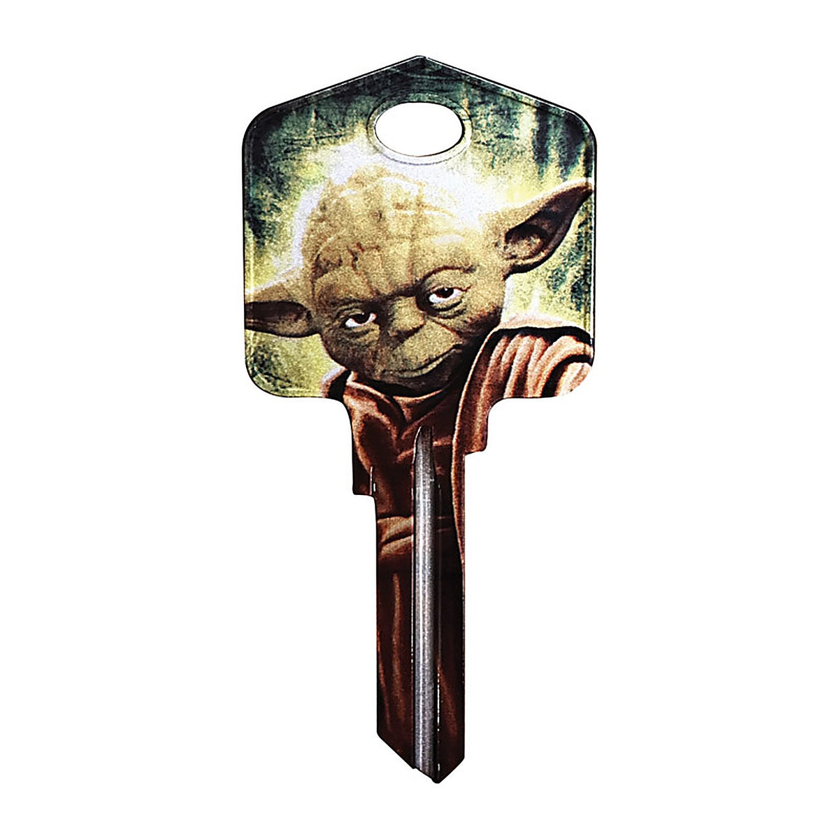 Hillman 94860 Star Wars Yoda House/Padlock Universal Key Blank Single sided