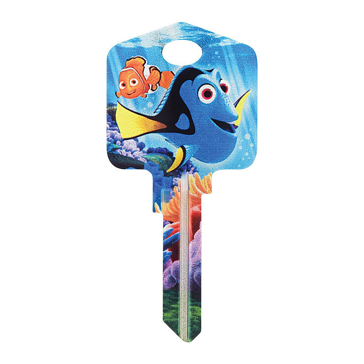 Hillman 94460 Disney Dory House/Padlock Universal Key Blank Single sided